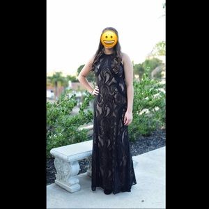 NightWay Homecoming/Prom Dress- Black